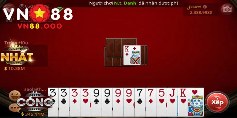 Hướng dẫn cách chơi bài tiến lên hợp lệ